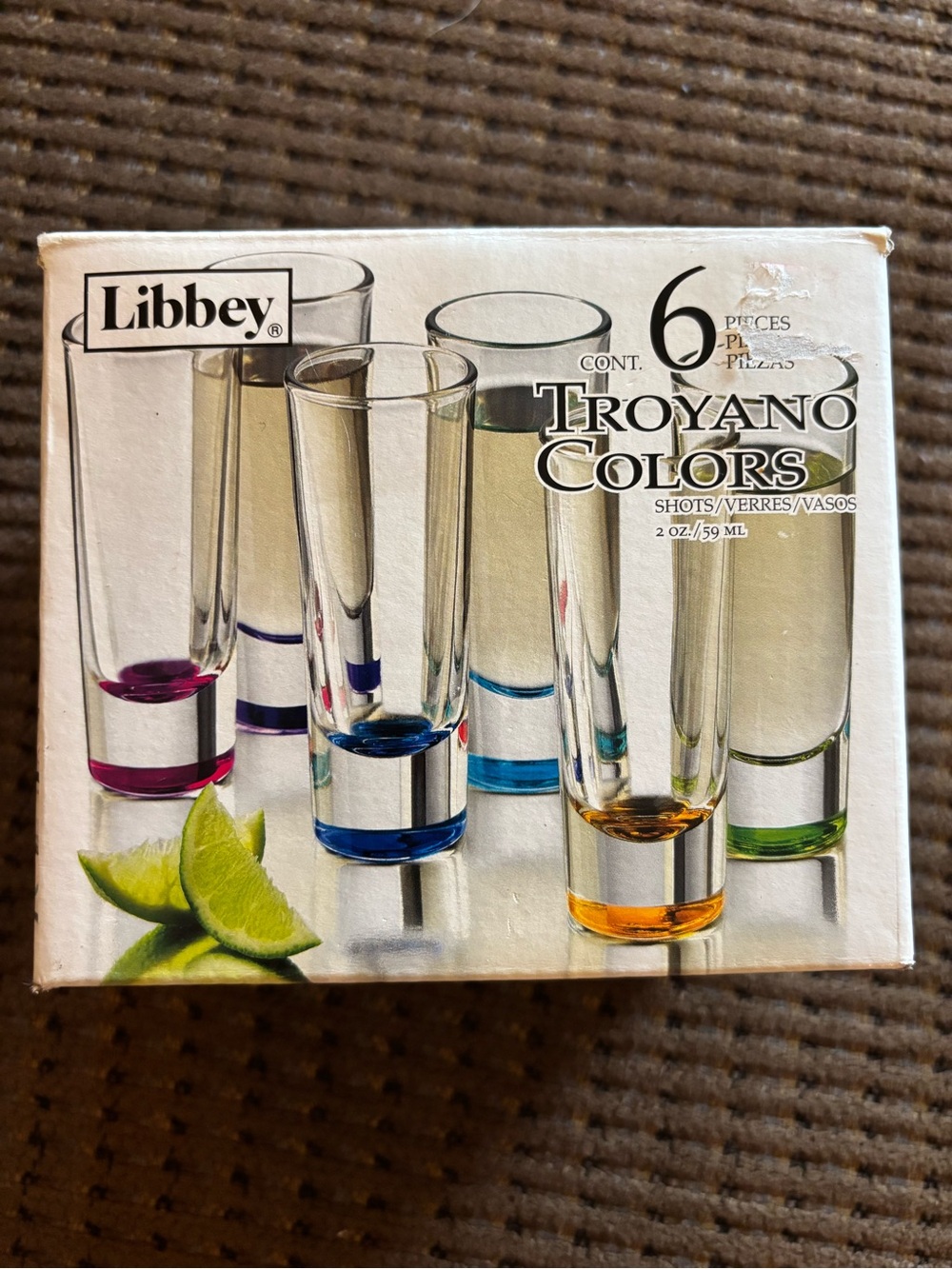 Libbey Troyano Multi-Color Shooter Glasses